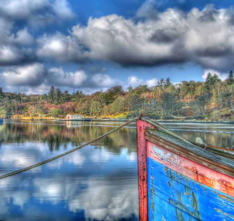 Stornoway harbour on the Isle of Lewis